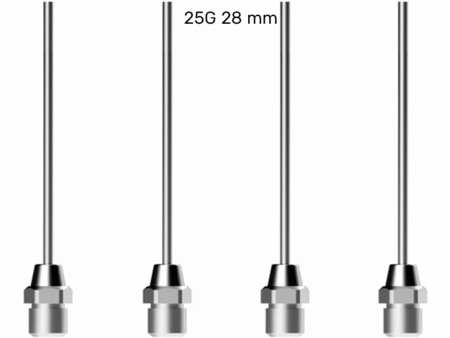 WOODPECKER Fi-G 25G 28 mm jehly pro injektáž gutaperči do kanálku (4ks/bal)