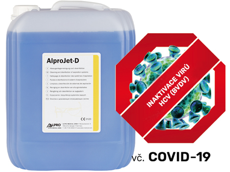 Alpro AlproJet-D 10L vysoce účinný koncentrát dezinfekce pro denní údržbu odsávání soupravy