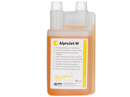 Alpro AlproJet-W 1L vysoce účinný koncentrát dezinfekce pro týdenní údržbu odsávání soupravy,