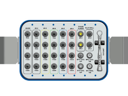 DENTIUM BRIGHT Bone Level Implantologický systém, nástroje