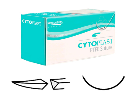 Cytoplast™ PTFE monofil CS0518BK, USP 3-0 / 16 mm 12ks, černá jehla