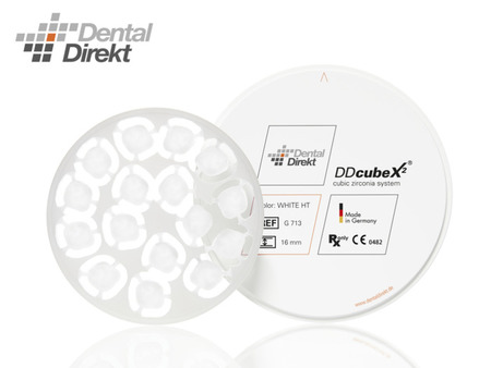 DD cubeX²® Bílý, super vysoce translucentní zirkon, 12mm (G 711)
