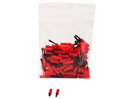 Jednorázové štětečky červené, 100ks, středně měkké medium (92843)