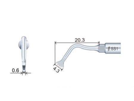 Woodpecker SS1 piezochirurgická koncovka 